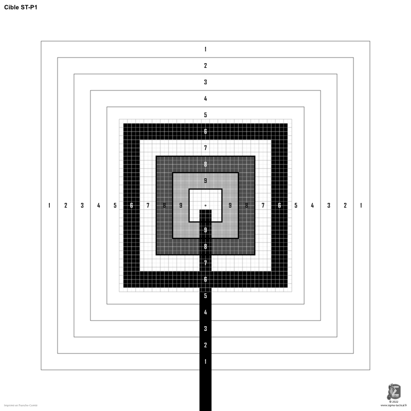 CIBLE DE PRÉCISION ST-P1